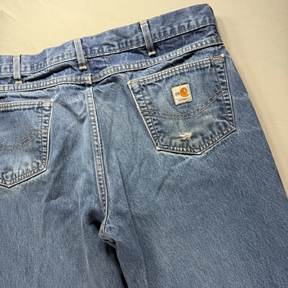 Carhartt FR Jeans Mens 38x30 (Fits 36x29)Flame Resistant Relaxed Fit FRB100DNM